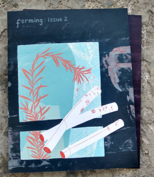 Next issue of Forming is for sale online.  http://severpress.storenvy.com/products/16954959-forming-