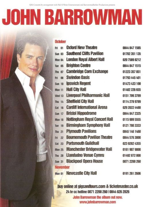 Post 15 of 51…14) he’s done 3 UK wide tours, kicking off in 2010. I been to them all, h