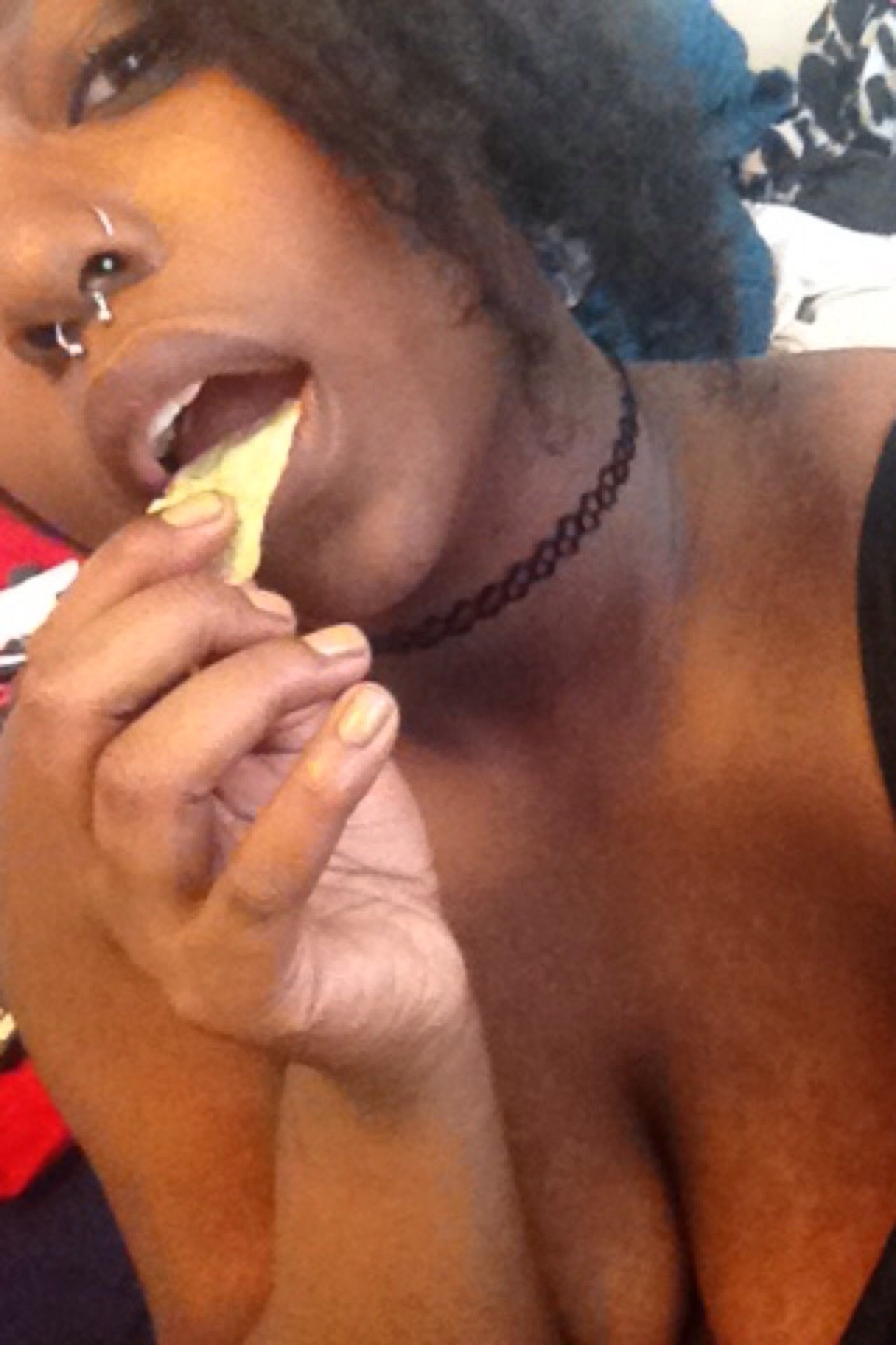 freakingthe-fuck-out:  I was playing with my food today 🙃 