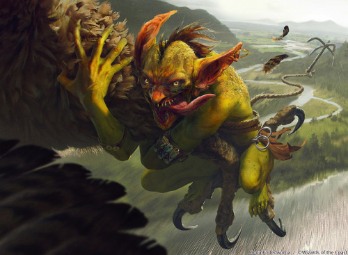 “Goblin Bird-Grabber”Done for Magic the Gathering’s Core Set 2020 AD: Taylor Ingvarsson