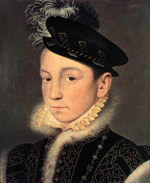 King Charles IX of France, aged 11 by Francois Clouet, 1561