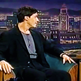 pajamasecrets: pajamasecrets:Some things never change: Keanu’s shy giggle. ♡ The Shy Gigg