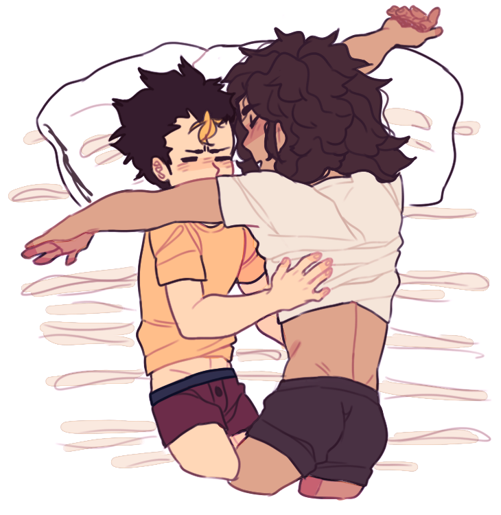 katamagi:  noya likes to cuddle ppl til he falls asleep, but asahi is an aggressive