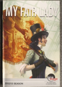 racebending:  The Arena Stage in Washington DC’s 2013 production of My Fair Lady stars actress Manna Nichols as Eliza Doolitte.  For her production, director Molly Smith set out to cast actors of color for the role of Eliza Doolittle (and her father,