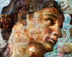 un-cerebro-hambriento:  Serie de 20 lienzos por Lewis Lavoie.
