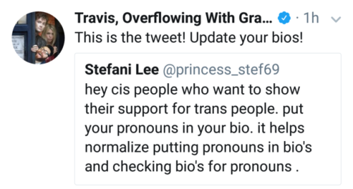 bemorechills: vassilian: I really fucking love Travis okay update: griffin added his too! 