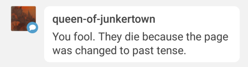 chefpyro: chefpyro:  chefpyro:  It’s interesting to me when someone dies and their Wikipedia page almost immediately becomes past tense. Who does that? Is that someone’s job? Is it the grim reaper?  I walk into the bank with an open laptop and tell