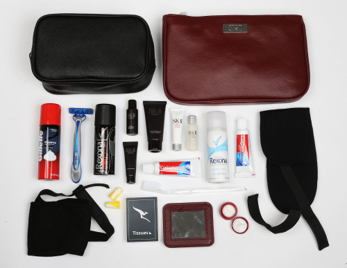 What’s inside Airline Amenity Kits? Peek behind the curtain. 27 airlines’ kits. 