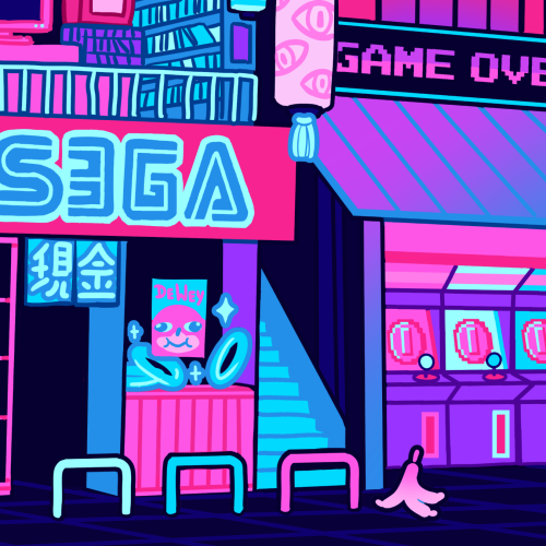 damare-draws:  Casino District - カジノ地区