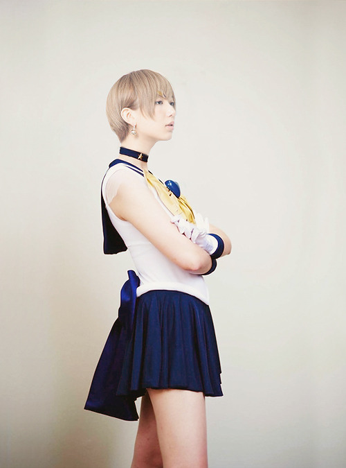 kwwwsk:  bakajima:  Photo manipulation: Kaoru Mitsumune → Sailor Uranus, Soldier