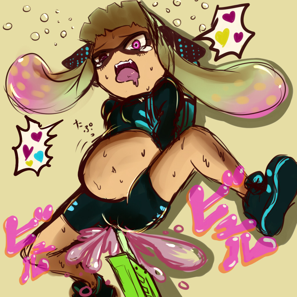 rule-34-explosion:  2 requests in one! Inflation and Splatoon Cum Inflation! Send