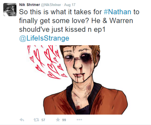 But can we talk about how Nik Shriner (voice actor of Nathan) is shipping Grahamscott? 