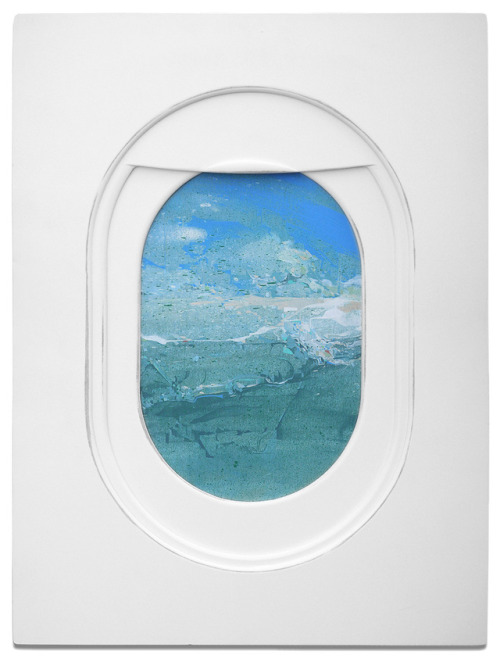 lesstalkmoreillustration: Jim Darling (via Jim Darling’s Airplane Window Seat Paintings Frame 