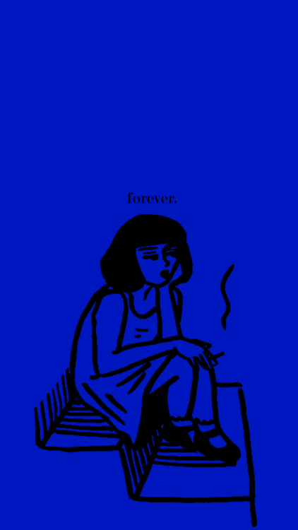 some blue, forever themed lockscreens for iphones and androids ♥