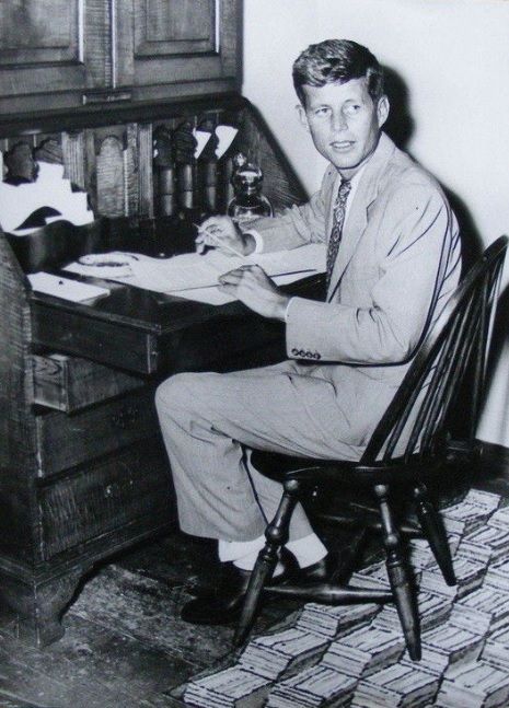 The Kennedys - John F. Kennedy at his desk, 1951