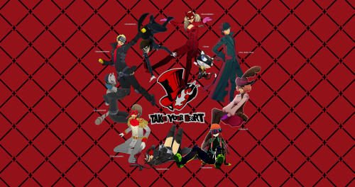 Persona 5 Render Collab Between Several Artists-