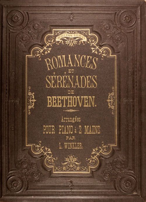 Embossed binding of Beethoven’s Music c1875