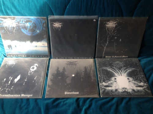 Darkthrone Holy Darkthrone! Finally found a decently priced 1st press A Blaze In The Northern Sky! T