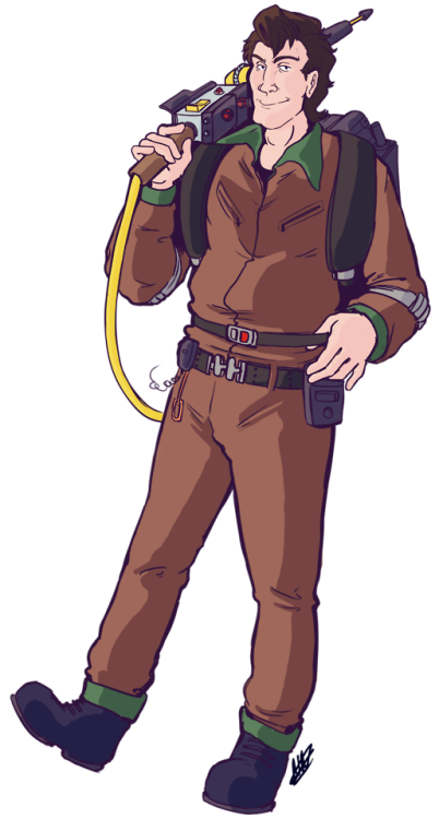 ninkenaujoksartblog: Finally finished this drawing of The real ghostbusters Venkman, He’s such a swe