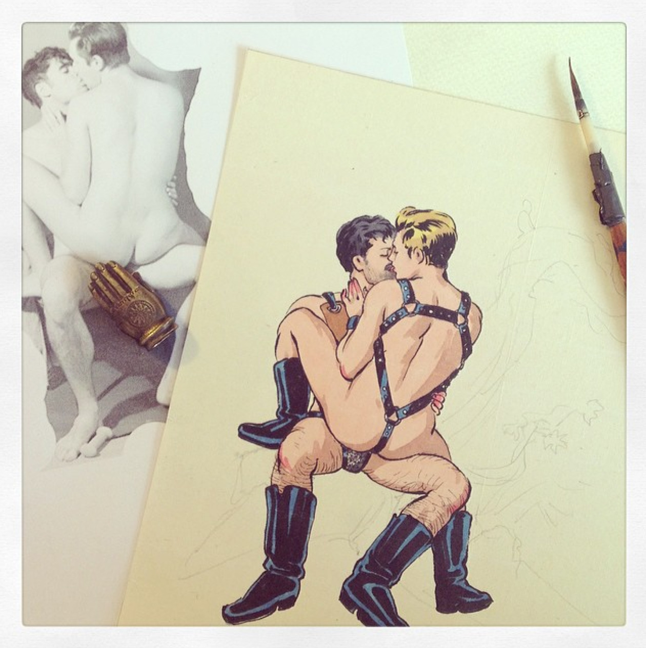 apaintersprogress:  “Scent of Autumn.” In-progress shots of the process, and