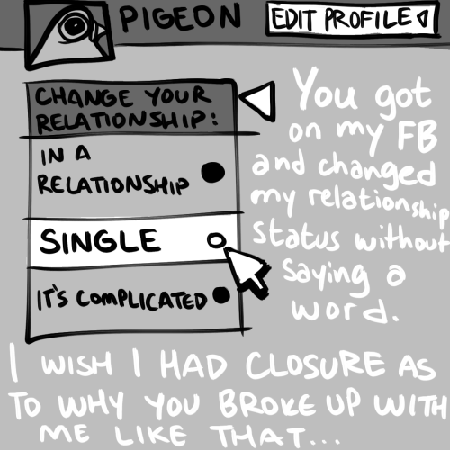 Pigeon Break Up stories