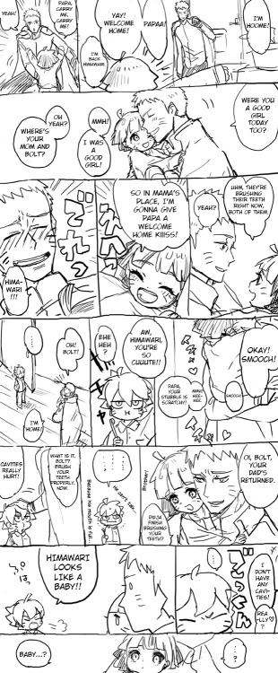 homeisforpeoplewithhouses:Disclaimer: Reading this doujin may cause you to contract diabetes and/or cavities. Source: 【男女CP】NARUTOログ２【新世代】by hkm (Like, bookmark or vote for their work!)Trans: TL /a/nonType: Me