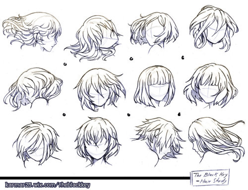 The Black KEY: Study Hair 1 By Kalisami 