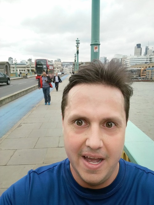 I got into London this morning. I’m just setting in and went for a 5k-or so run &ndash; over Tower B