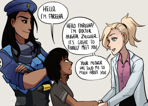 superrisu:  Some Amari cuteness with 12 year old Pharah and 17 year old Mercy~  ————————————————————————————Patreon ¦ Commissions ¦ Donate ¦ Shop¦ Twitter ¦ Facebook      then they become girlfriends~