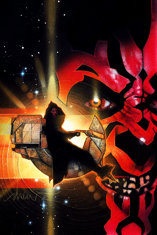 Star Wars: Darth Maul (2000) ― cover gallery by Drew Struzan