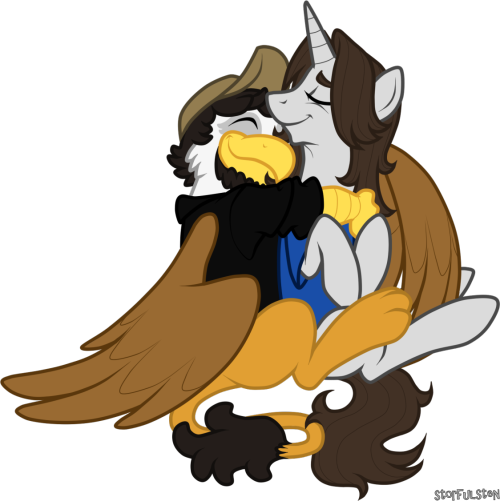 storfulsten:  my gosh it was such a long time ago I last did any kind of pony-vectorthingie oh well have some pony and not-so-pony hug-thingie-thing