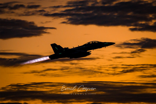 Aussie Growler Rocketing Out On Sunset With Full Burners!