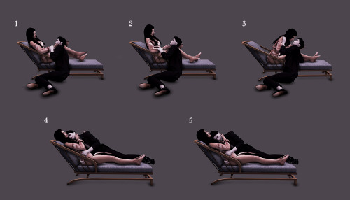 [ POSE+Lounge ]5 couple posesYou need a lounge chair.▶ Lounge Chair download : by ChickletDownload