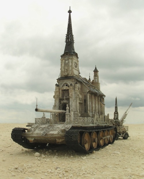 ianbrooks: ChurchTanks by Kris Kuksi People like to talk about how important the separation of churc