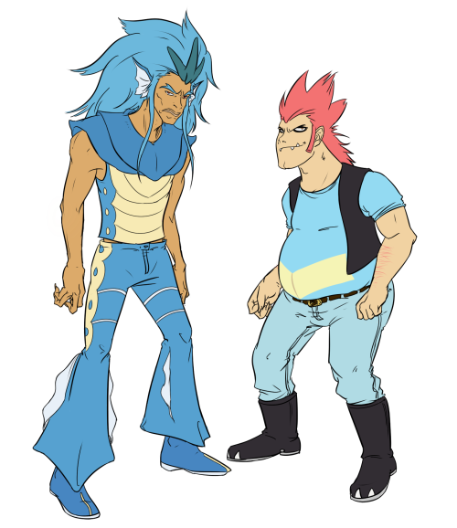 Pokehumans! Gijinkas whichever you preferMr. Fish the stoic, Docile natured Gyarados with immense st