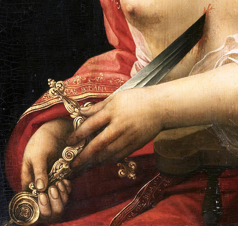 manuari:Meester Met de Papegaai, The suicide of Lucretia, 1525
