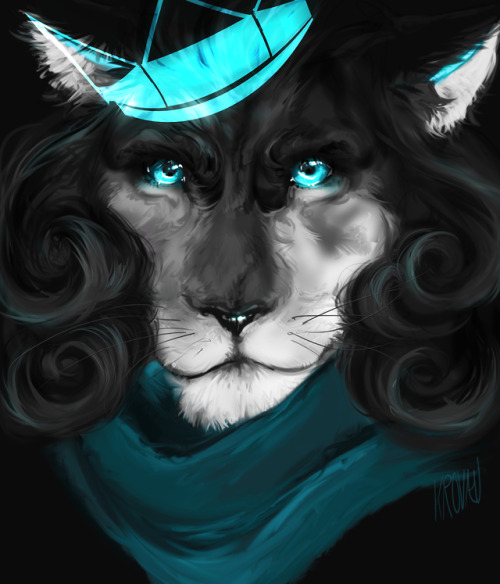 My first time painting a lion for the Huion adult photos