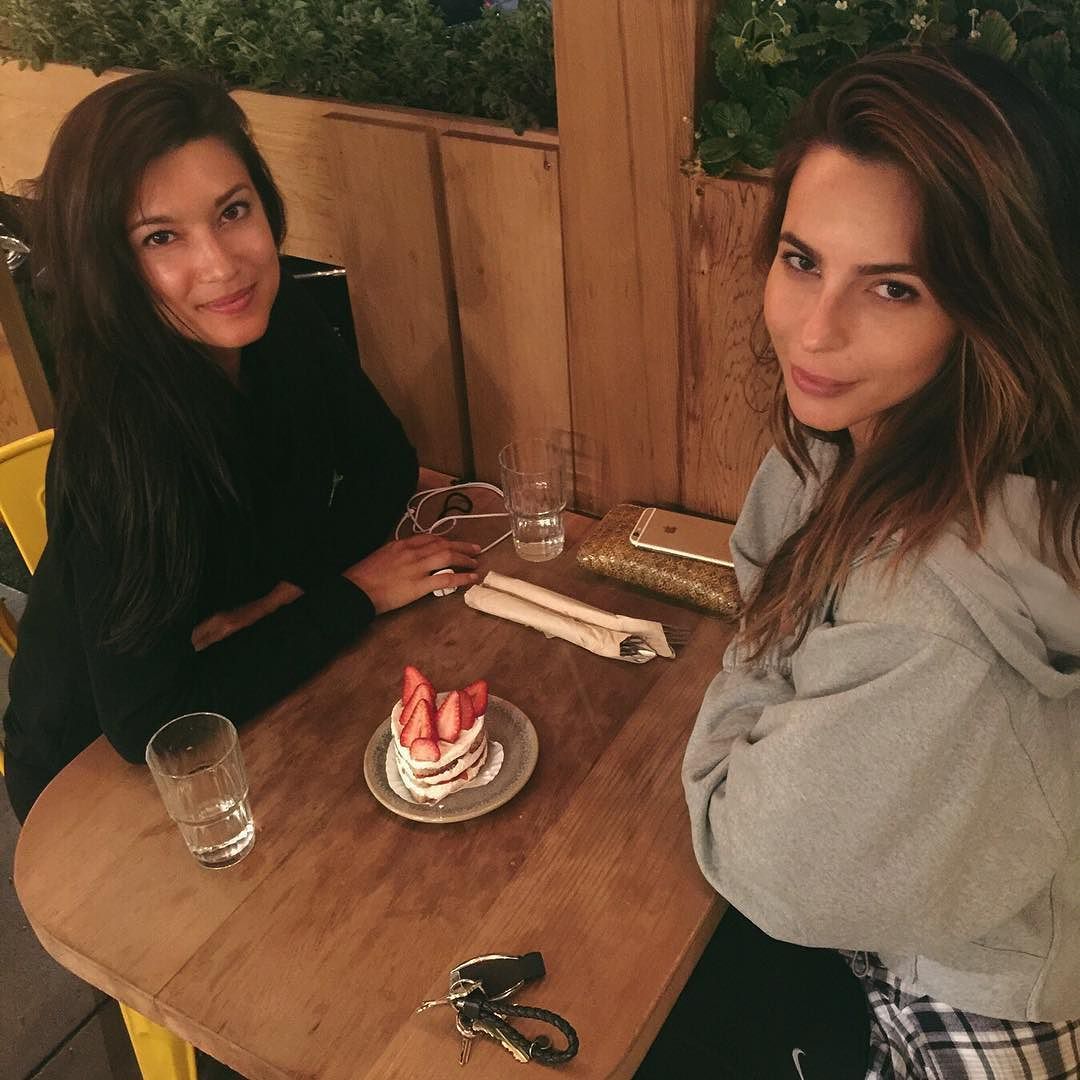 With my little lover butt eating heart shaped cakes 😜😍 @natalialalonde by amplification