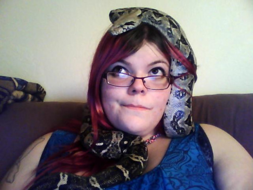 xylona-ophidia:don’t get a snake, they said. it will eat you, they said. snakes make terrible hats