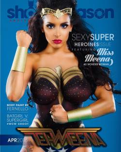 #Repost @shotsweekly with @grabapp  #April Cover Model for @ShotsWeekly The Wondrous #TehmeenaAfzal @missmeena1 see her article and more at Shotsweekly.com (link in bio)  #Sexy #WonderWoman #batmanvsuperman #fitness #bodypaint #galgadot #Princess #Queen