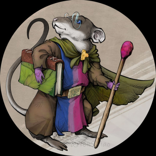 Pride month mascot - Mouse Mage Mag! 