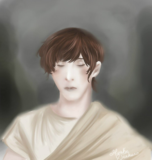 miyakochansblog:That’s the first time I try to draw and colour like this. *Hides in a corner* I just