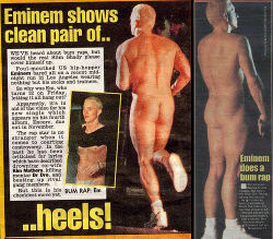nakedcelebrity:  Eminem running naked