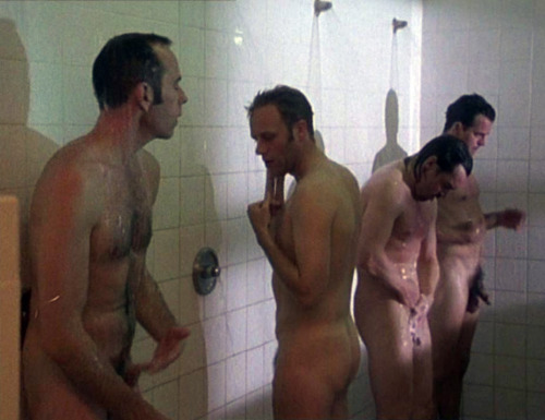 nudialcinema:  Mark Caven, Richard Cherry, Kevin Howarth e Anthony Edridge nudi in “The Big Swap” (1998) 