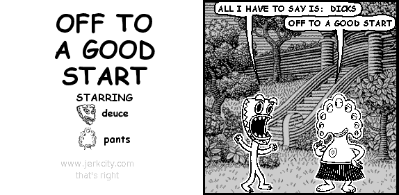 jerkcity:#5374: off to a good start