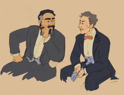 Using Leyendecker pose references is a good shorthand for These Men Aren’t Straight, right?Not sure 