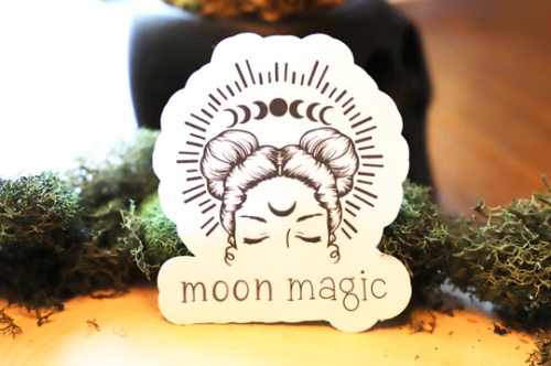  We designed this sticker for the moon children, star gazers & night owls. Great for laptops, jo