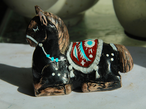 Figurine of Ogarek, Vlad&rsquo;s loyal horse, finished yesterday❤︎