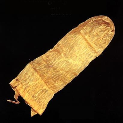 XXX The world’s oldest condom, dating back photo