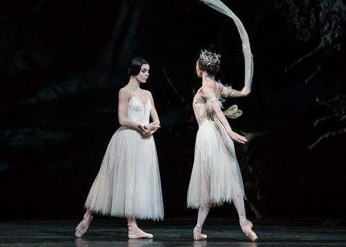 vaganovaballetandmore: derpova: Natalia Osipova as Giselle, and Hikaru Kobayashi as Myrtha, in the R